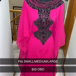 Fits small-large beaded kaftan